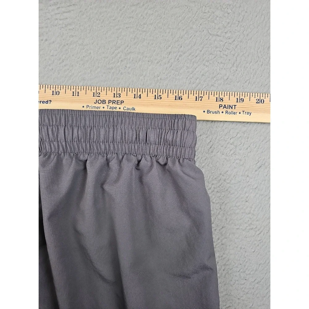Under Armour Windbreaker Track Pants Men XL Gray Loose 32" Woven Vital Warmup - Picture 8 of 9